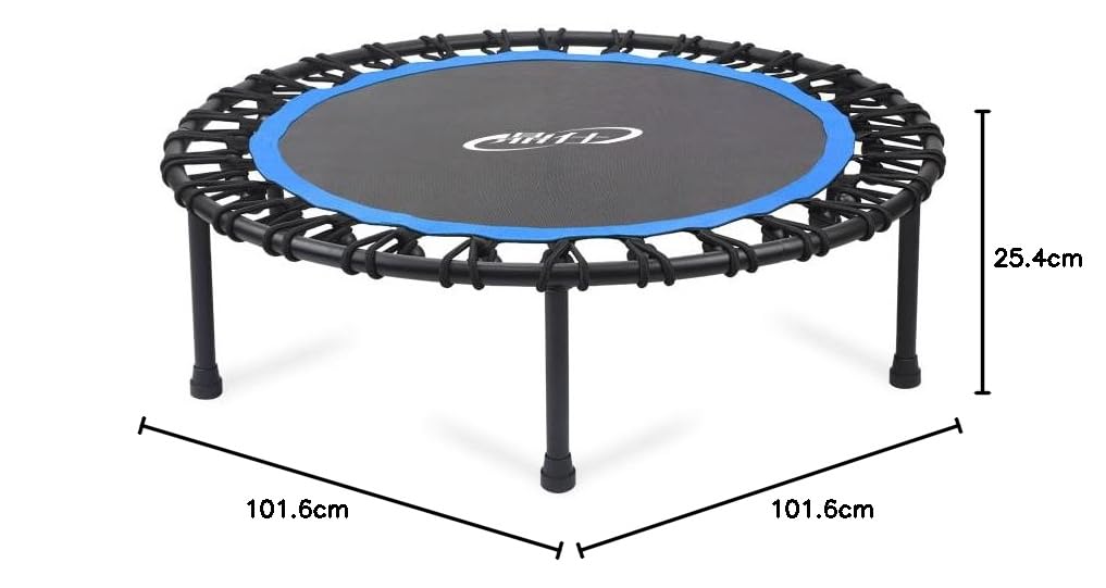 DARCHEN 200 kg trampolino rimbalzante per adulti, mini trampolino per esercizi di rimbalzo indoor per allenamento fitness per trampolino tranquillo e sicuro indoor [100 cm]