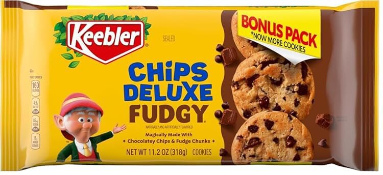 Keebler Chips Deluxe Fudgy Chocolate Chip Cookies with Chunks of Keebler Fudge 11.2 oz