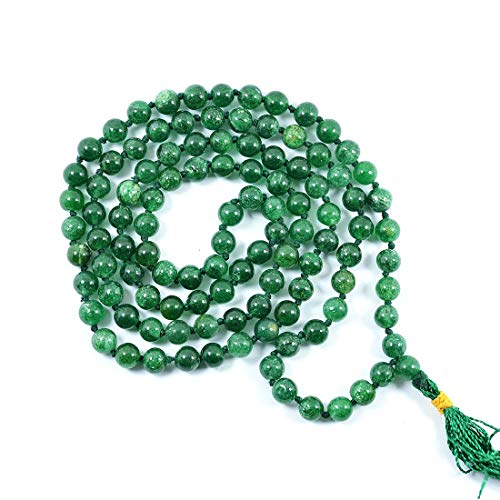 Image of Reiki Crystal Products Natural Reiki Feng-Shui Mala Necklace 6 mm Crystal Stone 108 Bead Jaap Mala for Men and Women