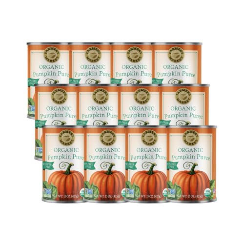 Farmer's Market Organic Pumpkin Puree, 15 Ounce (Pack of 12 Cans)