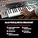 M-AUDIO Oxygen Pro 49 – 49-Tasten USB MIDI Keyboard Controller mit Beat Pads, MIDI-zuweisbaren Drehreglern, Tasten und Fadern und Native Instruments Soundpaket (NKS Integration)