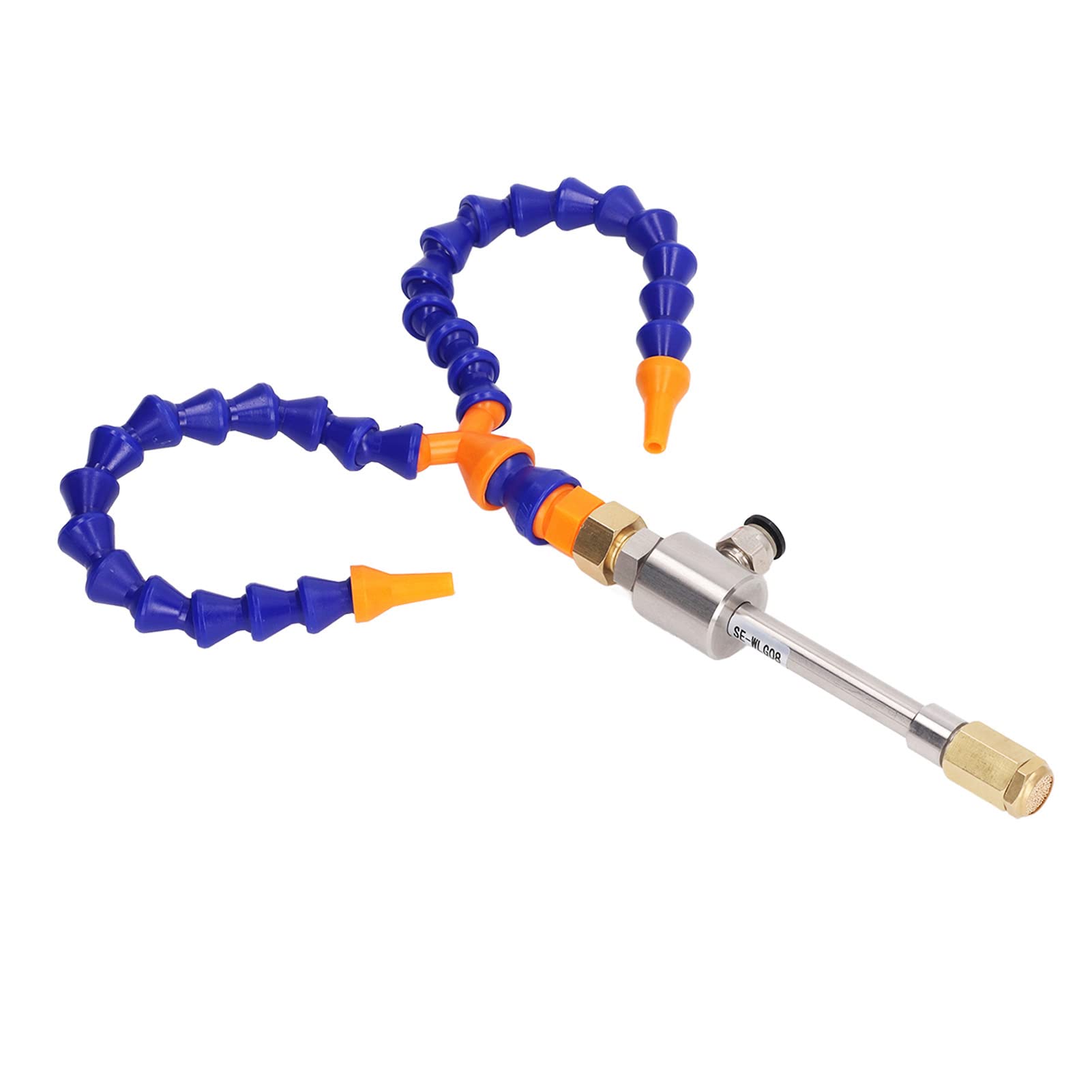 Aramox Pistola de Aire Frío de Acero Inoxidable Vortexing Juego de Pistola de Enfriamiento de Aire Frío 7bar 8cfm con Manguera Flexible de Doble Extremo para Soldadura Unión Sellado Térmico Plástico