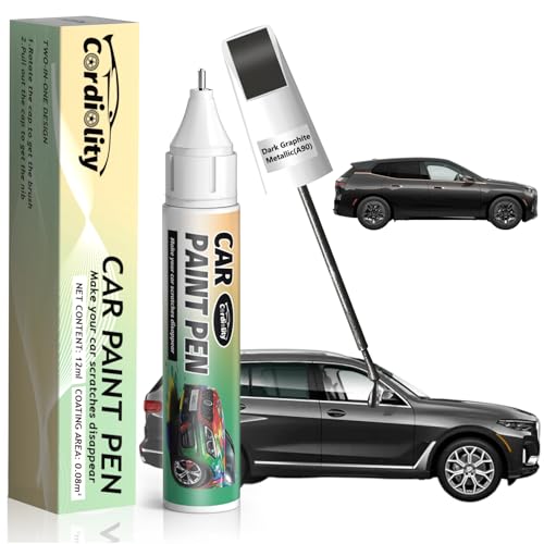 Image of A90 Dark Graphite Metallic Touch Up Paint for BMW, Color Accurate Car Paint Scratch Repair Pen, Quick & Easy Fix Automotive Chips and Nicks