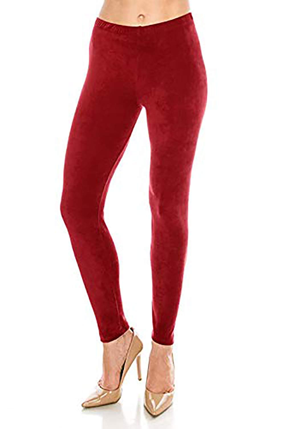 infispace Girl's Winters Velvet Thermal Slim Fit Stretchable Jeggings with Thick Warm Fleece Fur Inside (Size 28, Red)-picture-38