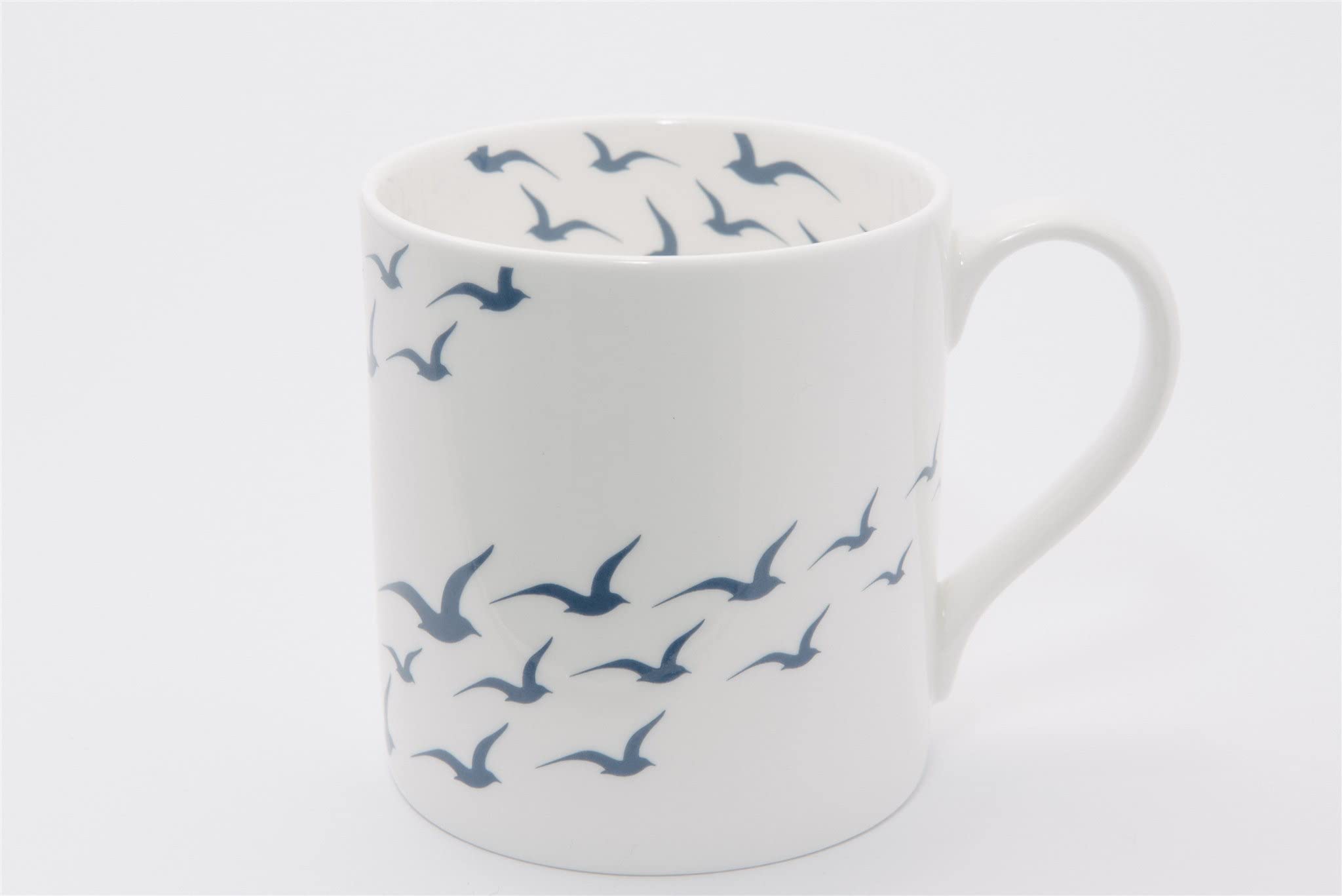SeaKisses - Flock of Gulls Mug - Fine Bone China Coastal Design