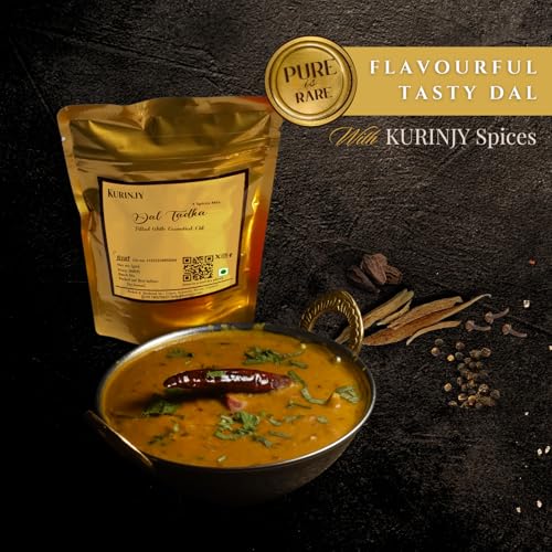Image of Kurinjy Dal Tadka - Whole Spices Mix | Cinnamon Clove Peppercorn Kali Elaichi | Pure Natural Essential Oil filled Premium Kerala Spices | Crafted for Aromatic & Flavorful Lentil Dishes, 50g x 1 pack
