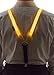 Neon Nightlife Stripe Yellow Light Up LED Suspenders for Men, Cool Costume Accessory | Colorful Blinky Flashy Nerd Clothing Outfit
