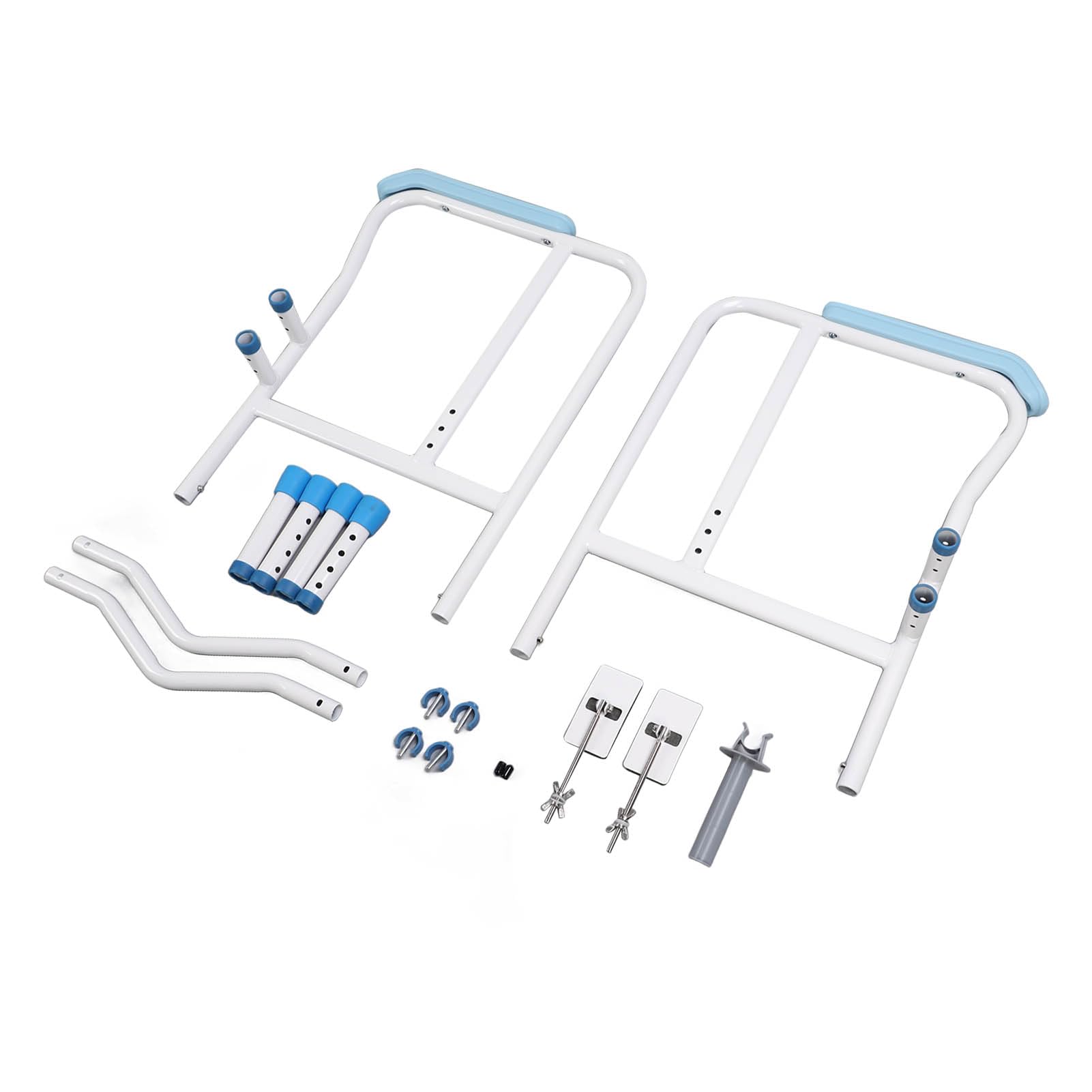 Folding Toilet Safety Rail, Stand Alone Toilet Safety Rail Easy Installation for Pregnant Women