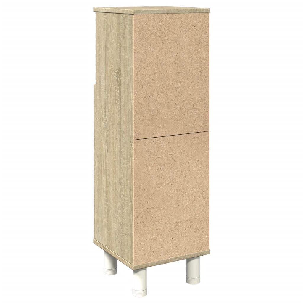 Armario de baño Madera ingeniería marrón Roble 33x33x120,5 cm, Muebles De Baño, Mueble Baño Auxiliar, Columna Baño, Auxiliares para Baños - 842470