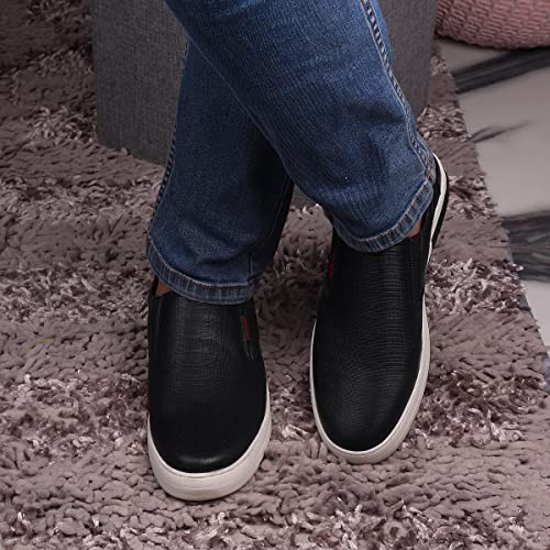 Image of Red Chief Slip On Non-Lace Up | Men's Formal Shoes for Office | Black | PU Sole | RC3846