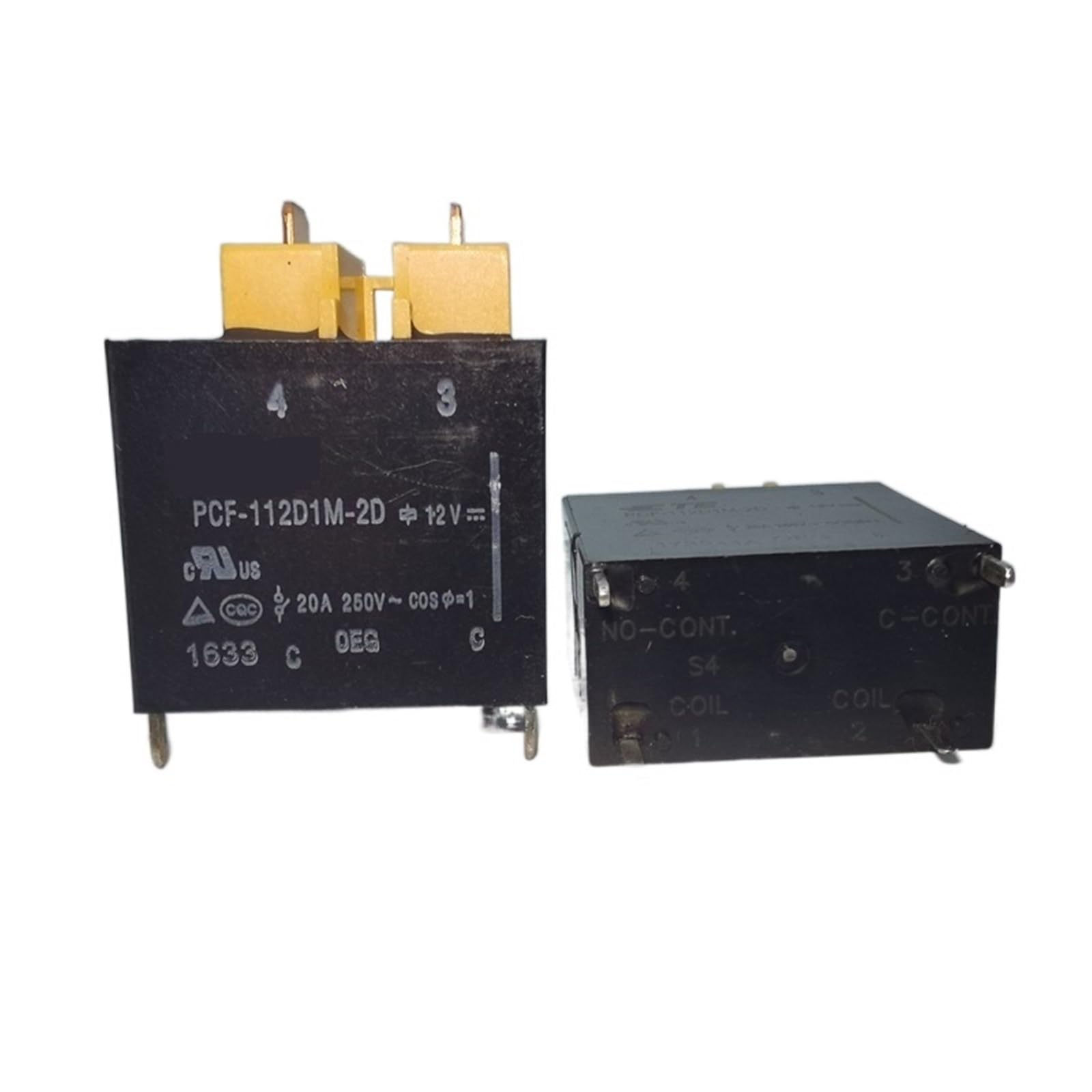 Relais électromagnétique PCF-112D1M-2D DC 12V 4 broches pour circuit imprimé - 2
