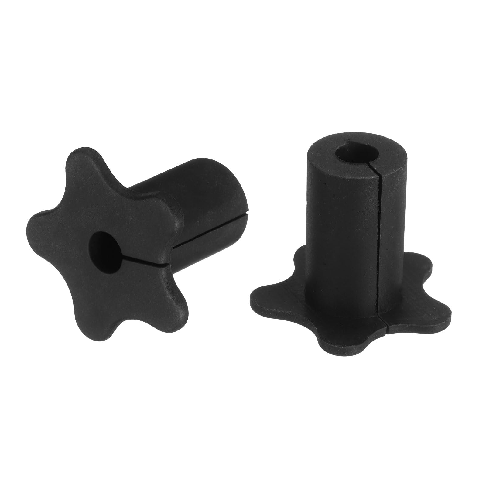 uxcell 2Pcs Cable Grommet for 5/8 Inch Wall Hole, Silicone Cable Routing Kit Anti-Slip Wall Cable Pass Through Accessories for Ethernet Cable (Black)