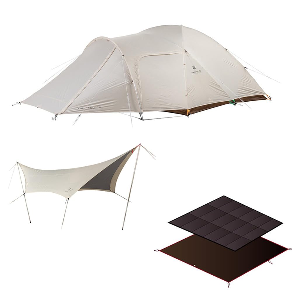Snow Peak FK-390 Amenity Dome M Ivory Tarp Pack Tent Dome Tent