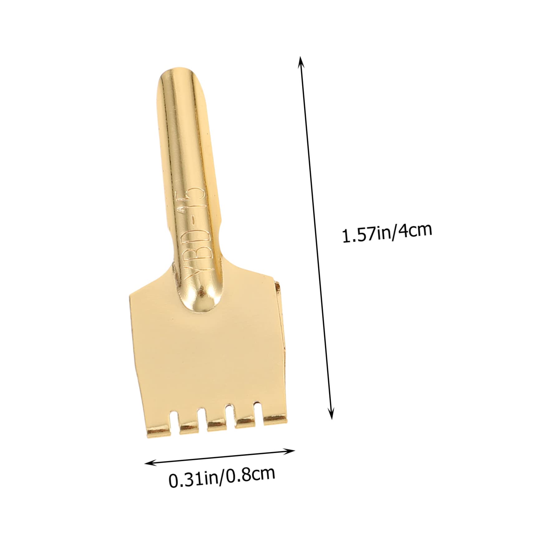 DOITOOL 5pcs Large Calligraphy Nibs Writing Pen Brass Pen Tip Fountain Replacement Tips Vintage Brass