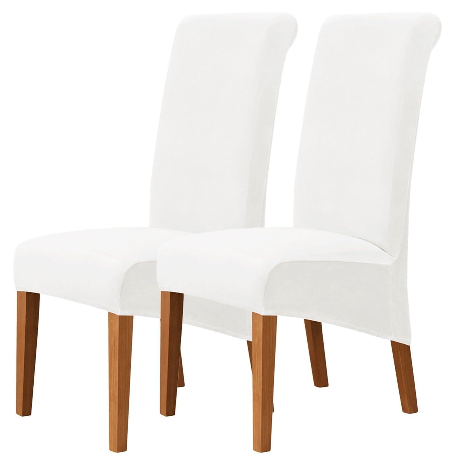 NMVAWIPT Dining Chair Covers, Stretch High-Back Room, For Home Restaurant Living Banquet Four Season, Easy Installation(1#,2Pcs)