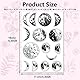craspire Vintage Mondphase Klarer Gummistempel Retro Lunar Transparente Silikonsiegel Stempel Für Journaling, Kartenherstellung, DIY, Scrapbooking, Handgefertigtes Fotoalbum, Notizbuch, Dekor