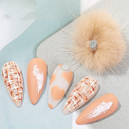 M I A 5 Stück Nail Art Pom Poms Magnet Abnehmbare Haar Pom Poms Ball Girl Nail Art Dekoration DIY Tasche Stricken Hüte… – Bild 7