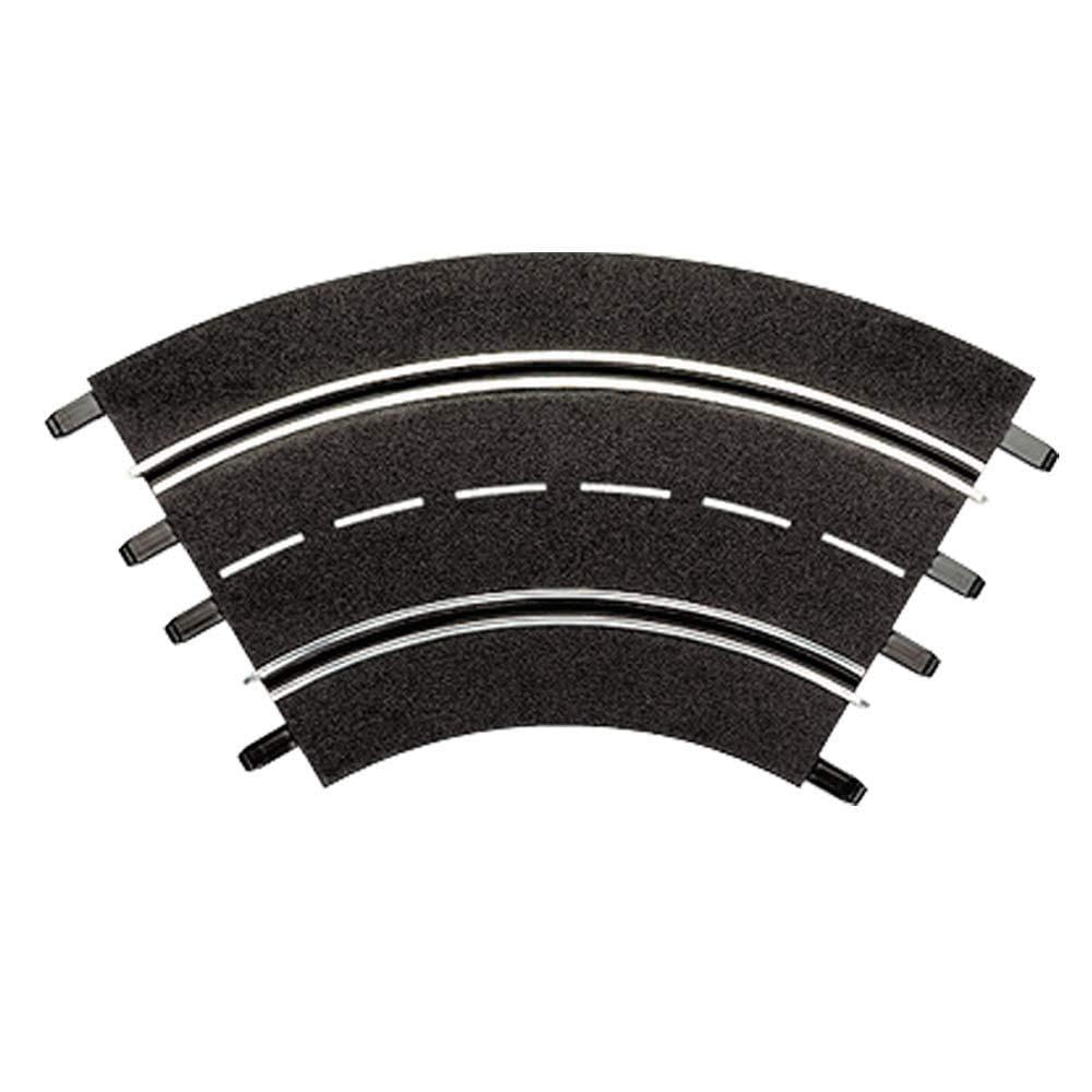 Carrera20571 Curve 1/60 3-piece add on expansion accessory set compatible with Evolution, Digital 132, and Digital 124 slot car tracks