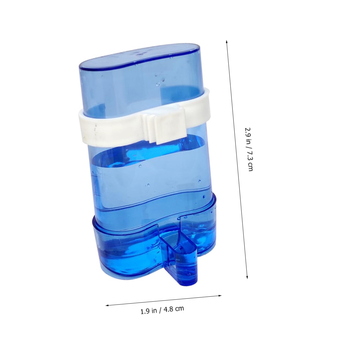 DOITOOL Alimentatore Automatico per Pappagalli e Uccelli da Compagnia in Plastica Blu Bevanda e Cibo 12 Pezzi