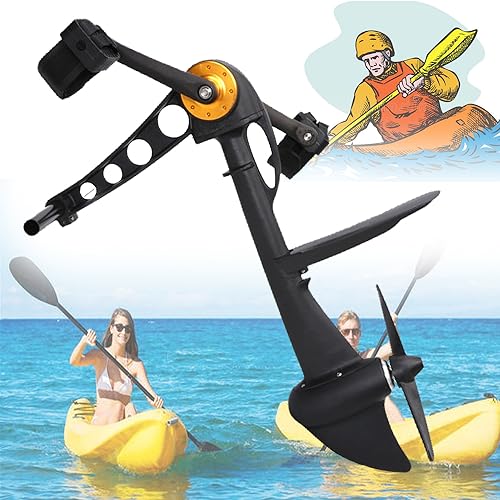 LINTAIZUO Pedal de Kayak, Sistema de timón con Pedal Hecho para Kayaks compatibles, Tabla de Remo Inflable, Dispositivo de propulsión con Pedal Resistente y Duradero