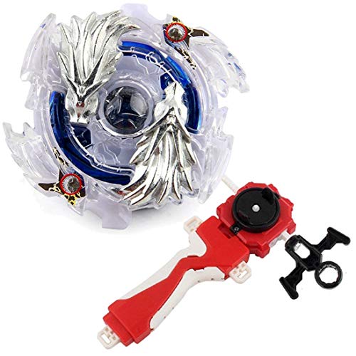Bay Burst Battling Top Blade Evolution Turbo God Bey Red Lr Launcher Grip Starter Set B-66 Booster Storm Lost Longinus Luinor.N.Sp Attack Gyro Bey Battle Gaming Tops Novelty Spinning Toy Gift for Boys