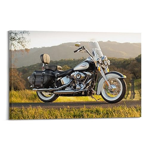 ECHUN Poster de moto pour Heritage Harley-Davidson Sport Bike décoratif sur toile 40 x 60 cm