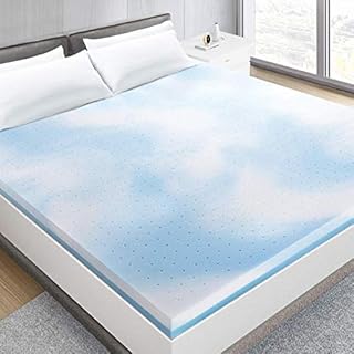 BedStory Mattress Topper King, 4" Memory Foam Mattress Topper Cooling Gel Mattress Topper