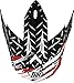 THH T-710X Assault Helmet Visor Peak White/Red
