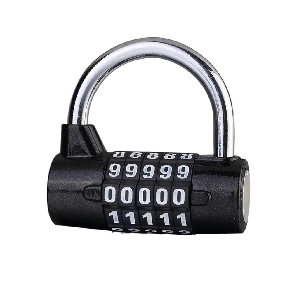 Gnyvzxplq Black Suitcase Locks, Number Combination Padlock Zinc Alloy Multicolor Travel Security(Black)