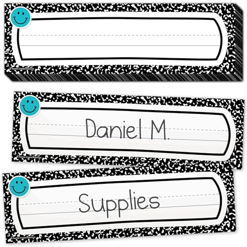 Teacher Created Resources Cool for School Composition Flat Name Plates (TCR9319)