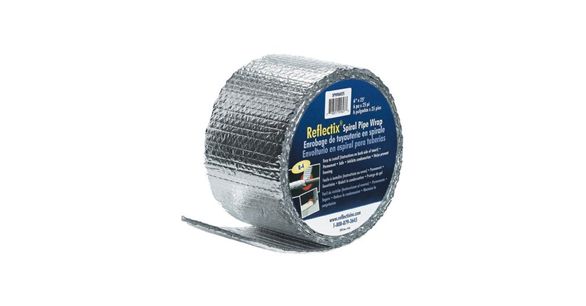 Reflectix SPW0602508 6-Inch by 25-Feet Spiral Pipe Wrap
