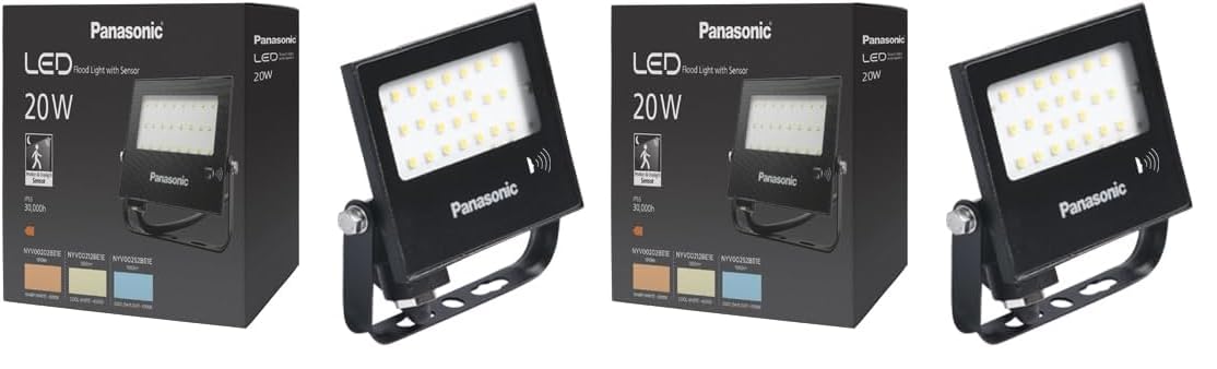 PANASONIC LED PROJEKTÖR SENSORLÜ, GÜN IŞIĞI 20W 1590LM 4000K (2 paketi)