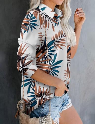 Image of Magritta Long Sleeve Shirts for Women Fashion Button Down Blouse Tops