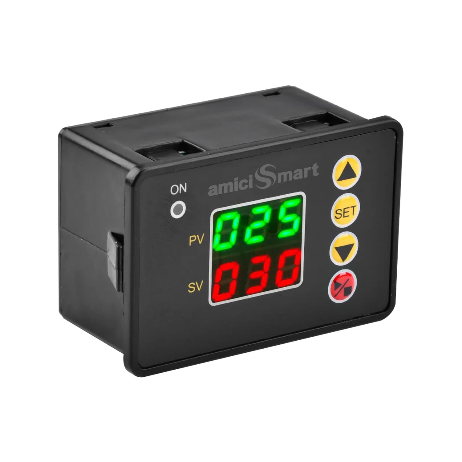 amiciSmart Digital ON/Off Timer Controller | 220V AC Programmable Delay Timer Switch with Dual LED Display | Cycle/Interval Modes | Relay Output 10A 250VAC | Panel Mount-image-43