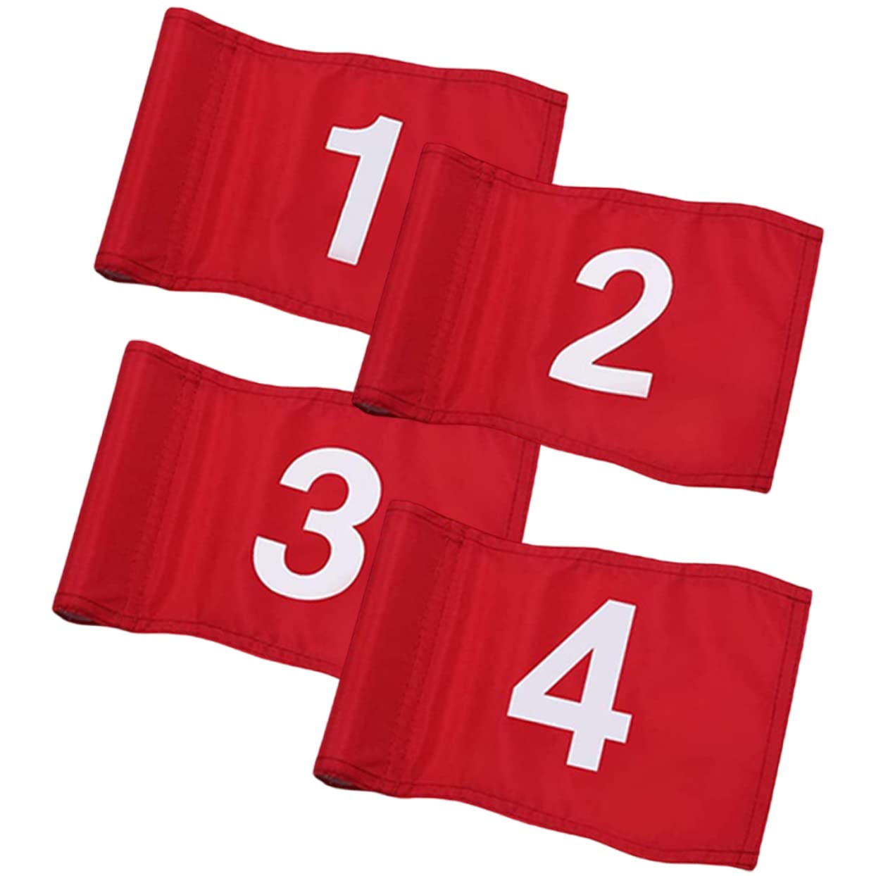 Mipcase Golf Flag for Pole 4 Pack Golf Hole Flags Outdoor Practical Golfing Course Supplies
