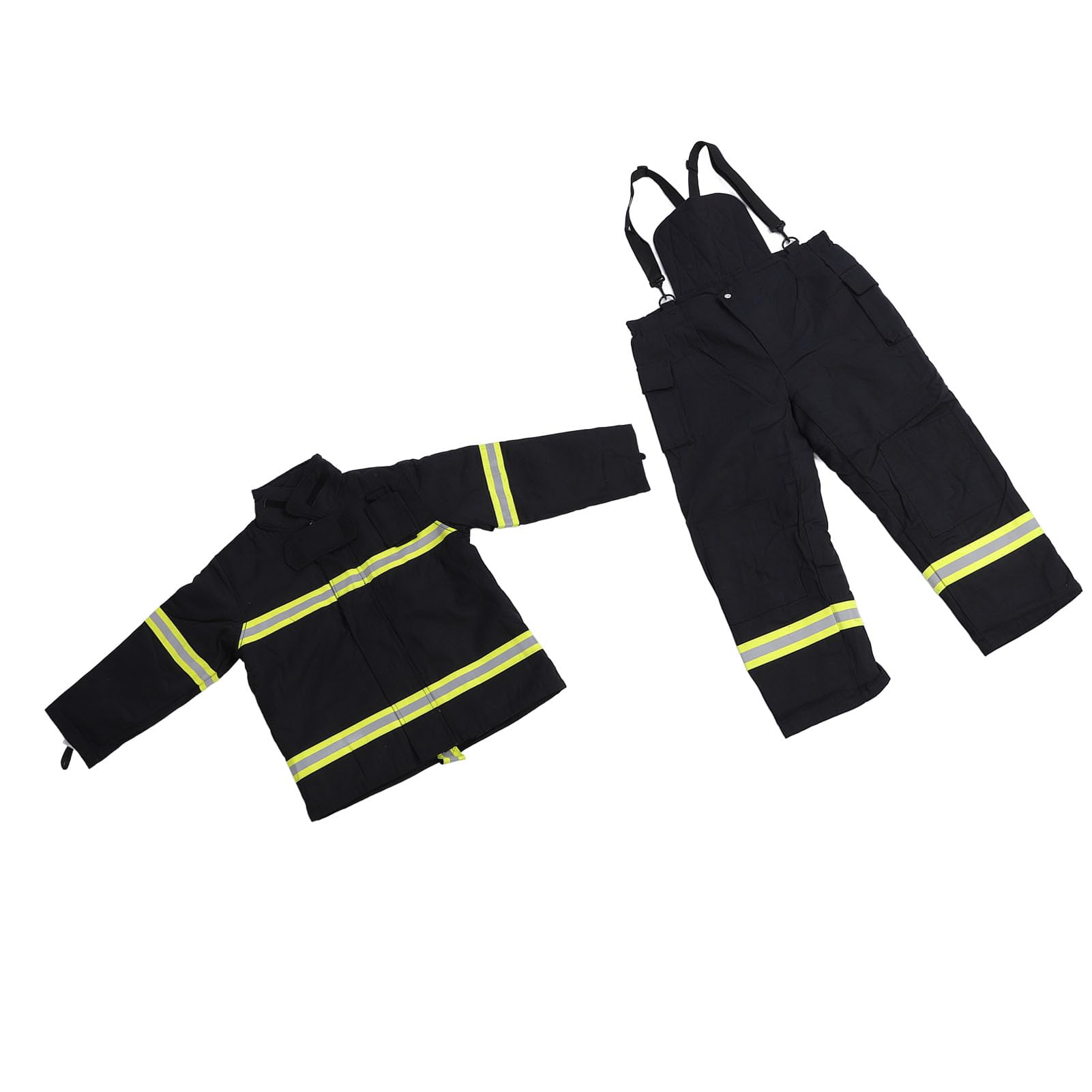 Traje, Chaqueta Retardante y Pantalón con Aislamiento de 4 Capas para Alta Visibilidad en Entornos Laborales Peligrosos