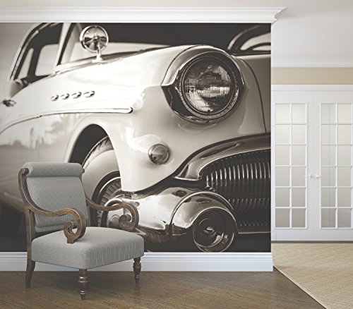 Wall Rogues WR50541 Classic Car - Paste The Wall Wallpaper Mural - 300cm x 240cm - Grey - Image 3