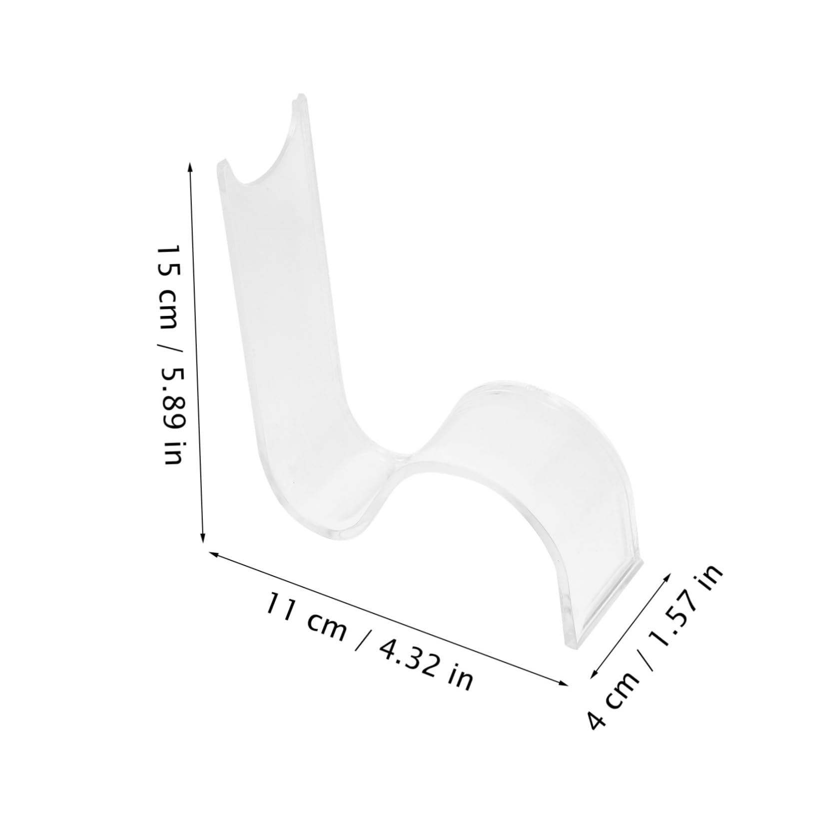 Cabilock Acrylic Shoe Display Stands 4 Pack Shoe Risers for Shop Home Hotel Random Style