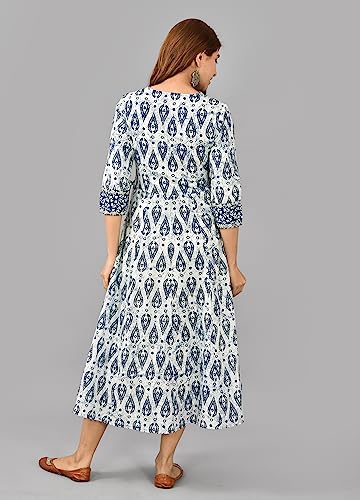 Image of Rayon Printed A-Line Anarkali Kurta for Womens