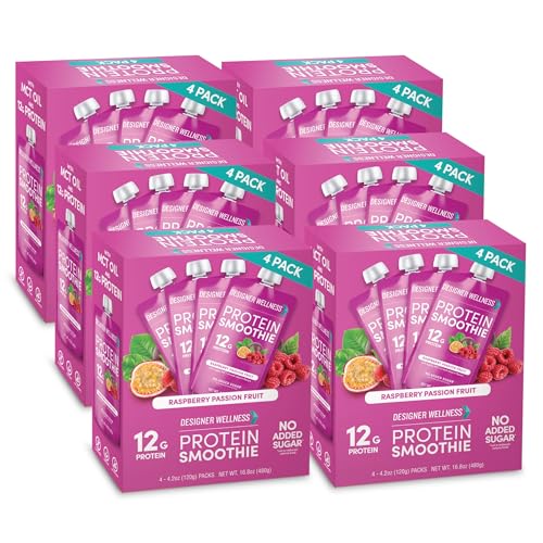 Designer Wellness, Raspberry Passion, Protein Smoothie, 12g Whey, 24 ct