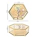 Disney Winnie the Pooh Jewelry Box - Glass Jewelry Case with Pooh and Piglet Design Jewelry Box, Officially Licensed