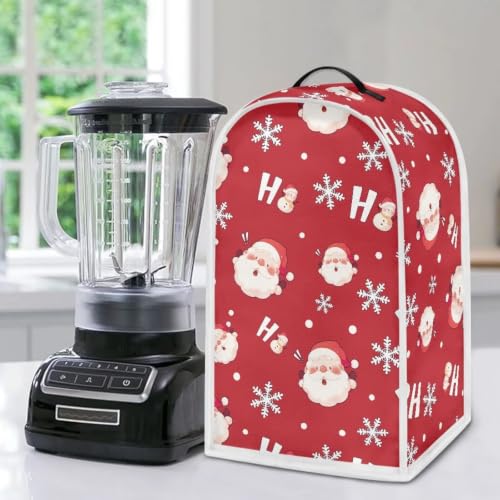 Image of Snow Senta Cluas Blender Dust Cover, Anti Fingerprint Polyester Stand Mixer or Coffee Maker Appliance Protector, Christmas Machine Washable Blender Cover for Kitchen Appliance