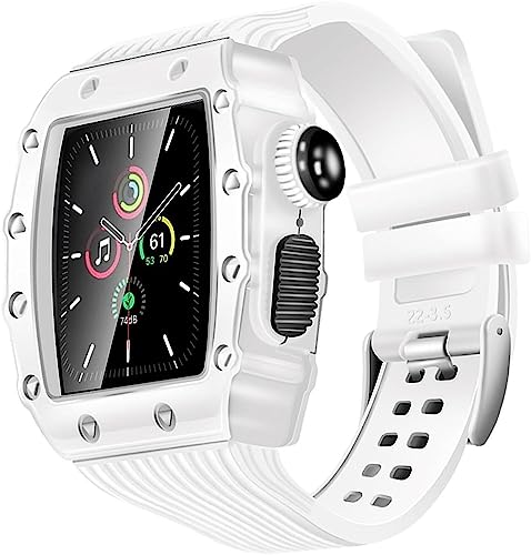 Coque de montre en zinc et bracelet silicone pour Apple Watch de la salle au bureau