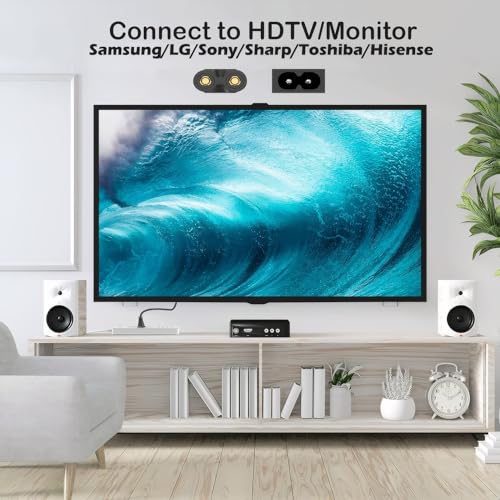 Chanzon ACPC-115P-C7-NP-10FT Tv Power Cord Replacement For Samsung Lg Tcl Insignia Hp Officejet Envy Cannon Pixma Printer Ps5 Ps4 Ps3 Ps2 Playstation Xbox One Apple Hisense Epson Universal Ac Cable 2 Prong 10Ft 7A 125V thumb #1