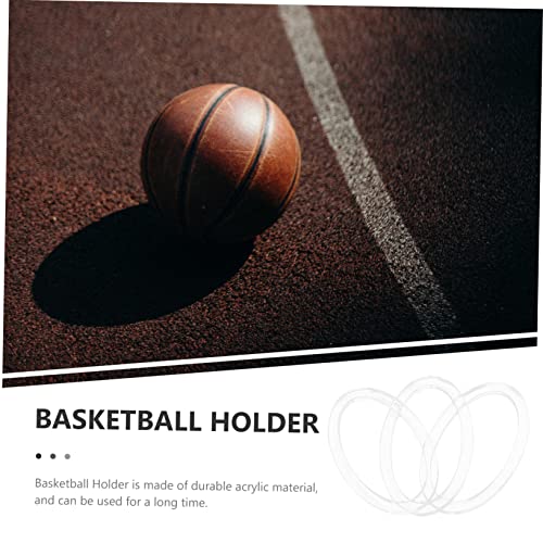BESPORTBLE 3 Pecas rack de basquete de mesa carrinho de basquete ficar bolas esportivas Prateleira d