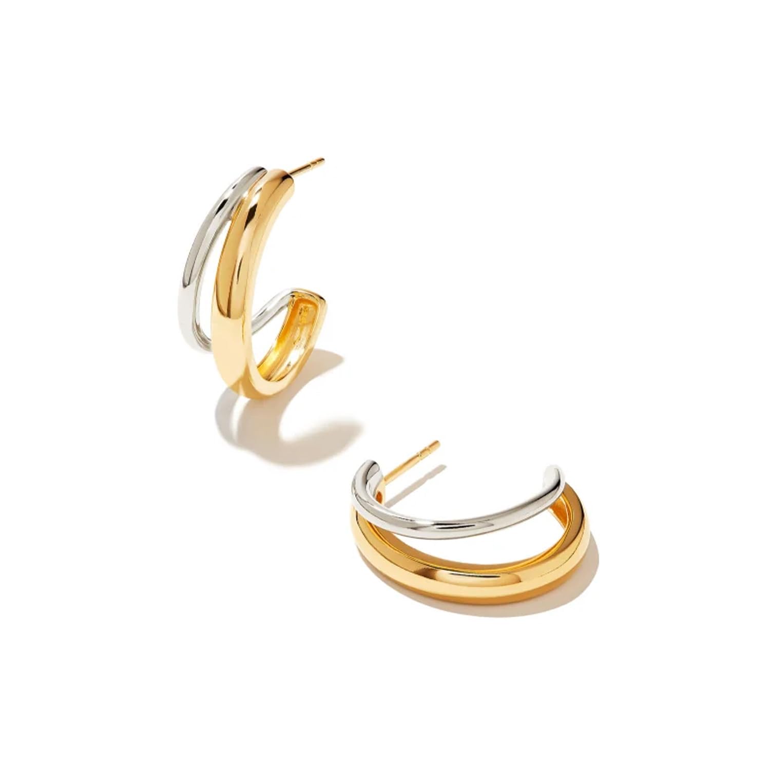 Kendra Scott Meg Double Hoop Earring, 18k Gold Vermeil