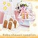 50 Pcs Footprint Keychain Bottle Opener Baby Shower Return Favors For Guests Baby Foot Bottle Opener Gift Baby Shower Party Favors Or Souvenir Guest With Organza Bags And Thank Tags
