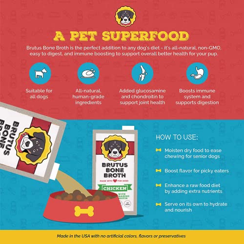 Brutus Bone Broth for Dogs (Beef, 2-Pack) and Brutus On The Go Instant Bone Broth (Beef, 5-Pack) - Thumbnail 7