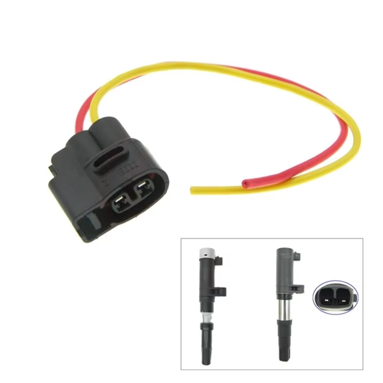 Kompatibel Mit Megane Für Kangoo 2 Pin Zündspule Stecker Stecker Kabel Kabelbaum Elektrobaugruppe 10 Stück 8200765882 8200380267 Auto Zündspulenstecker