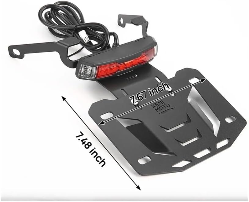 Motorcycle License Plate Bracket Motorcycle License Plate Holder Bracket with Signal Light for Ster S 1250 2021-2025 Rear Frame Kit
